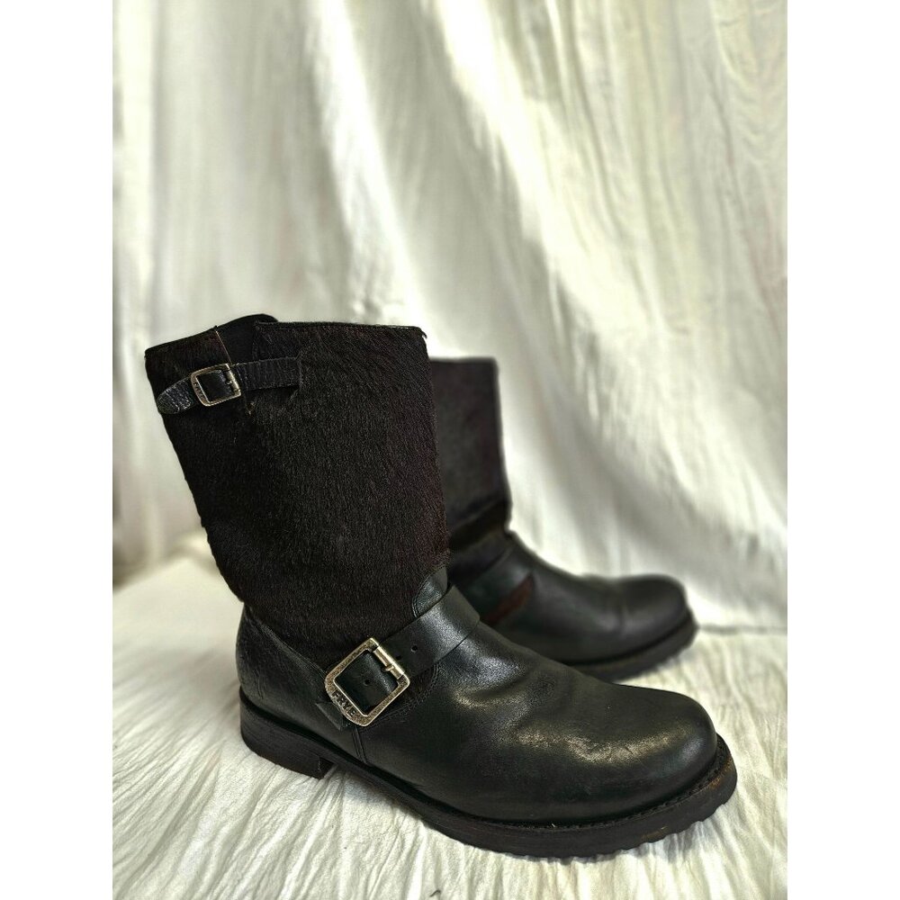 Frye Black Combat & Moto Boots